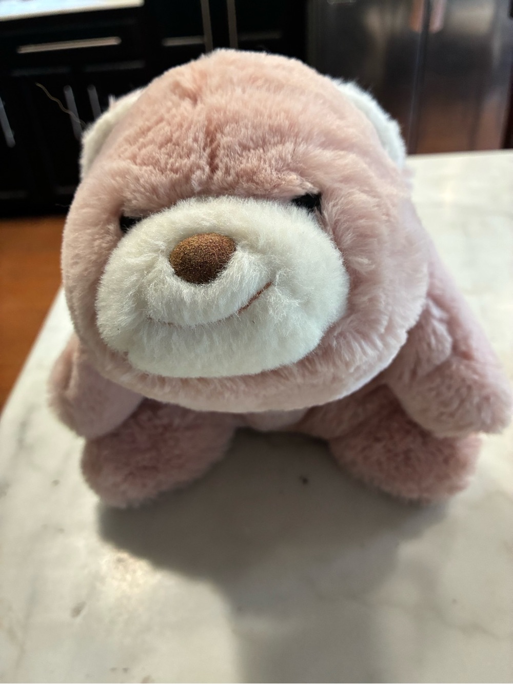 Gund Snuffles Teddy Bear Pink Plush Stuffed 1980 8" Animal Soft Toy Vtg